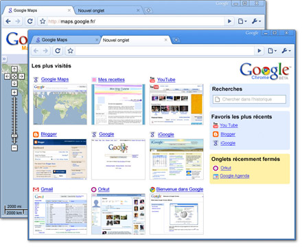 Google Chrome interface