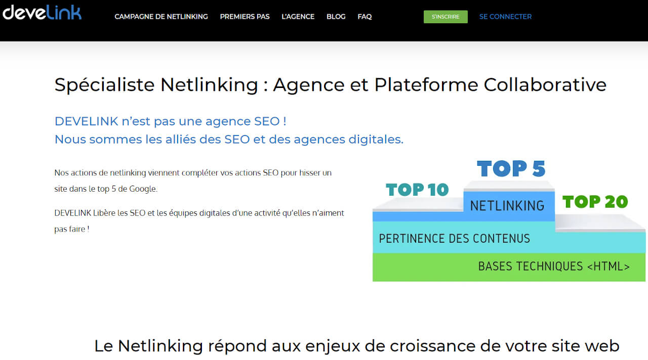 plateforme de netlinking Develink