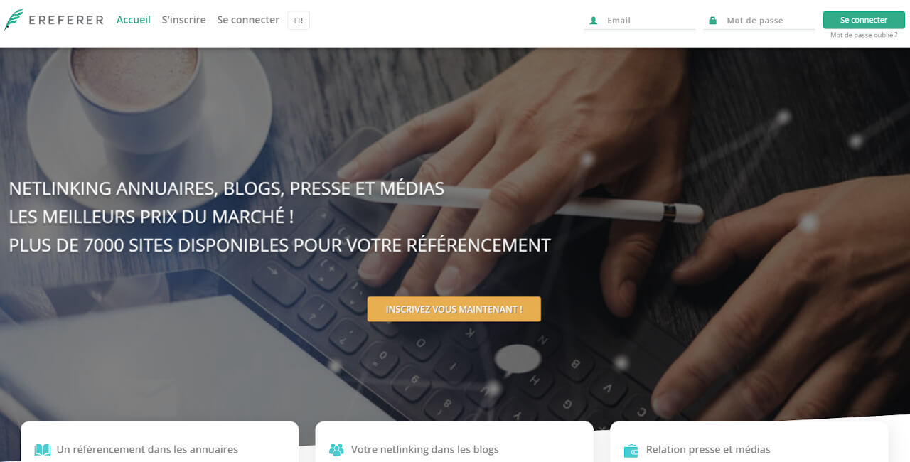 plateforme de netlinking Ereferer