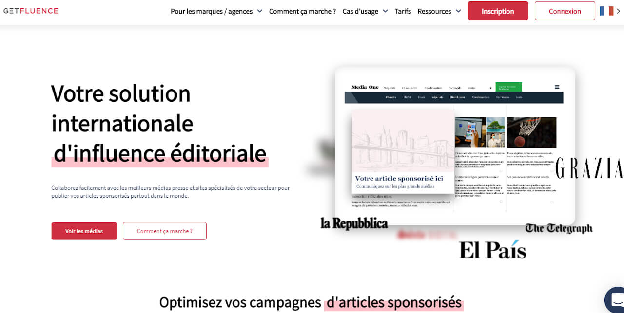 plateforme de netlinking Getfluence